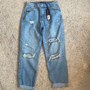 White Fox boyfriend jeans SIZE L (US 8)